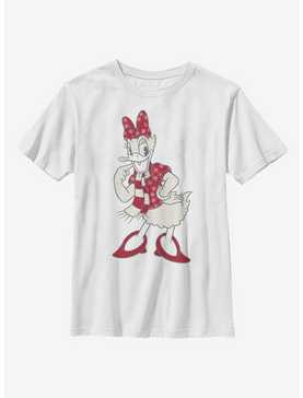 Disney Daisy Duck Snowflaked Daisy Youth T-Shirt, , hi-res
