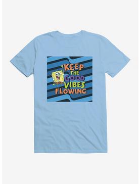 SpongeBob SquarePants Keep The Good Vibes Flowing T-Shirt, LIGHT BLUE, hi-res