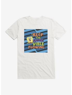 SpongeBob SquarePants Keep The Good Vibes Flowing T-Shirt, WHITE, hi-res