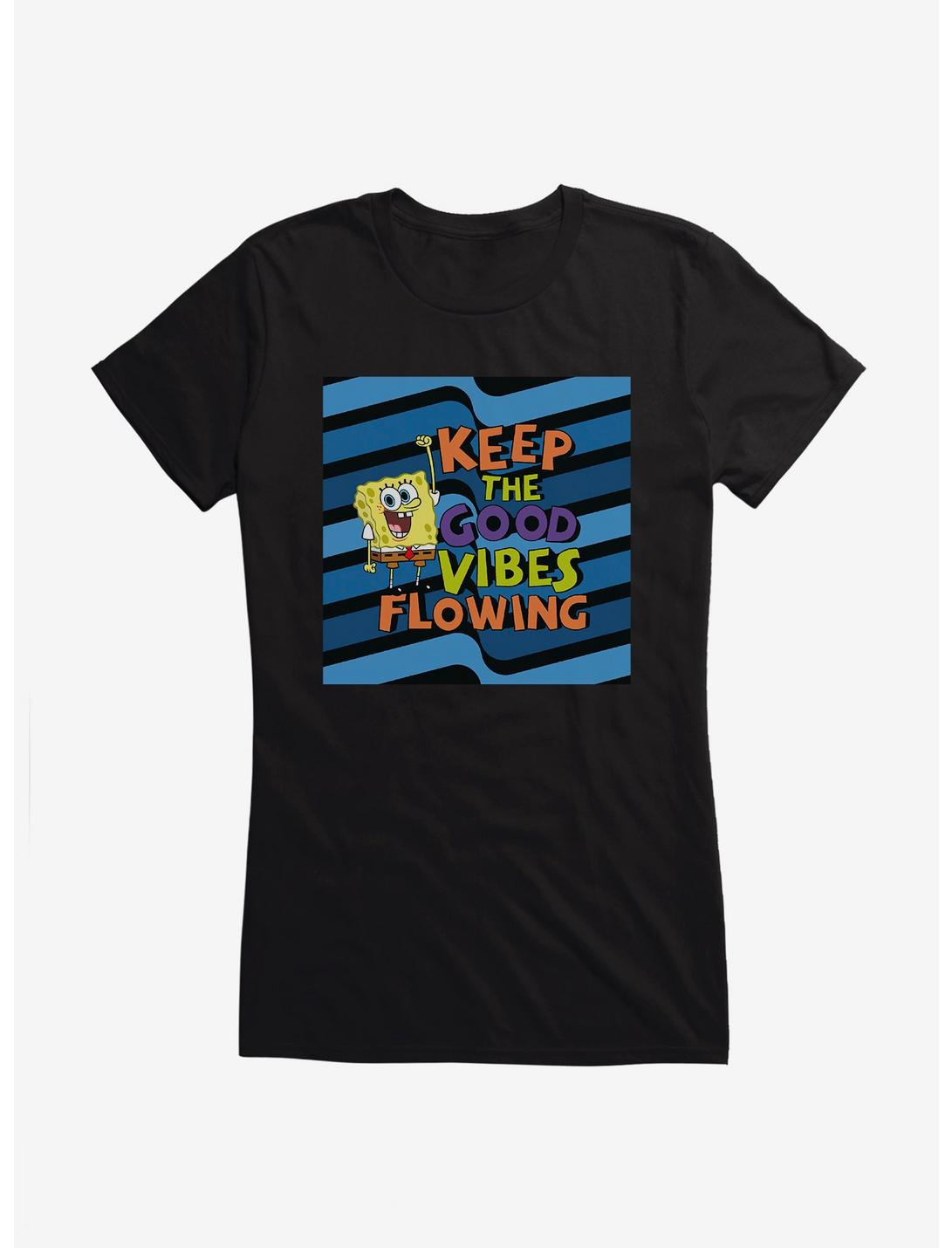 SpongeBob SquarePants  Keep The Good Vibes Flowing Girls T-Shirt, , hi-res