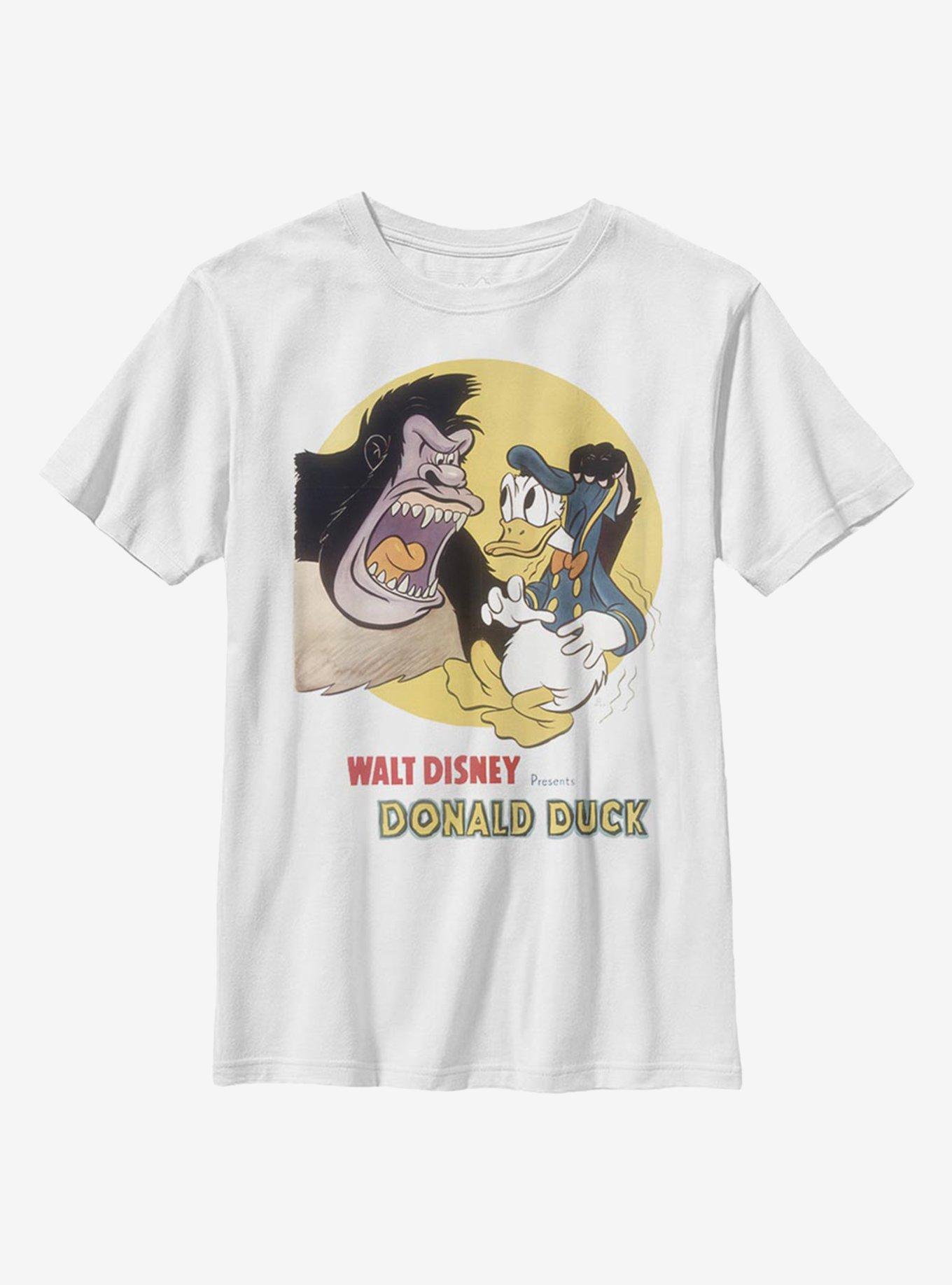Disney Donald Duck And The Gorilla Youth T-Shirt, WHITE, hi-res