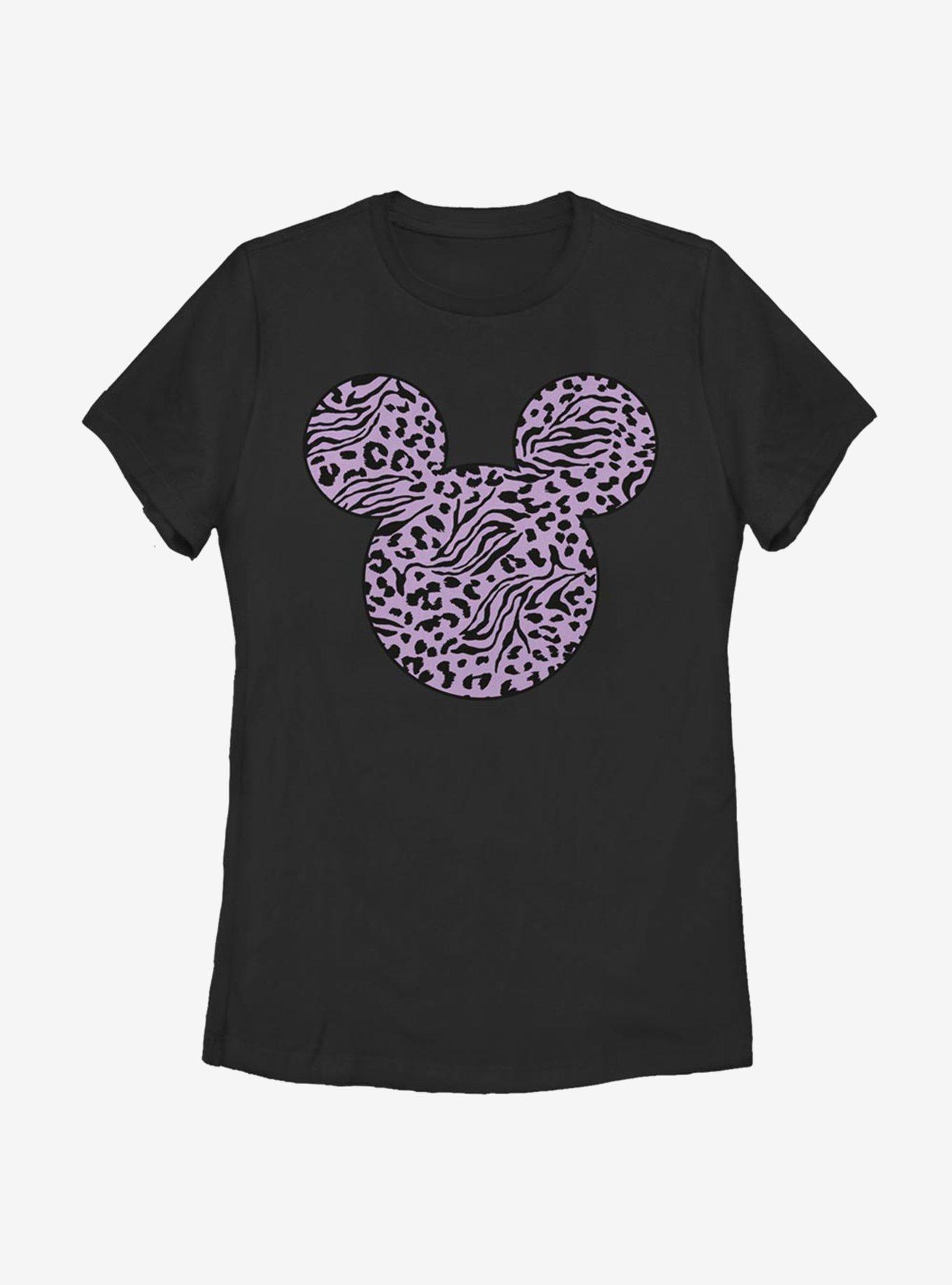 Disney Mickey Mouse Animal Print Fill Womens T-Shirt, , hi-res