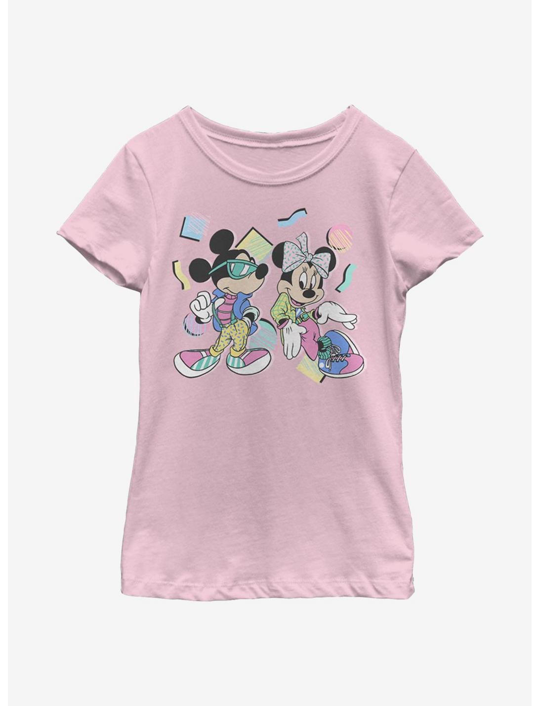 Disney Mickey Mouse 80s Minnie Mickey Youth Girls T-Shirt, PINK, hi-res