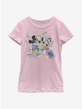Disney Mickey Mouse 80s Minnie Mickey Youth Girls T-Shirt, PINK, hi-res