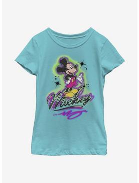 Disney Mickey Mouse Airbrush Mickey Youth Girls T-Shirt, , hi-res