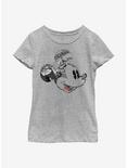 Disney Mickey Mouse Comic Mouse Youth Girls T-Shirt, ATH HTR, hi-res