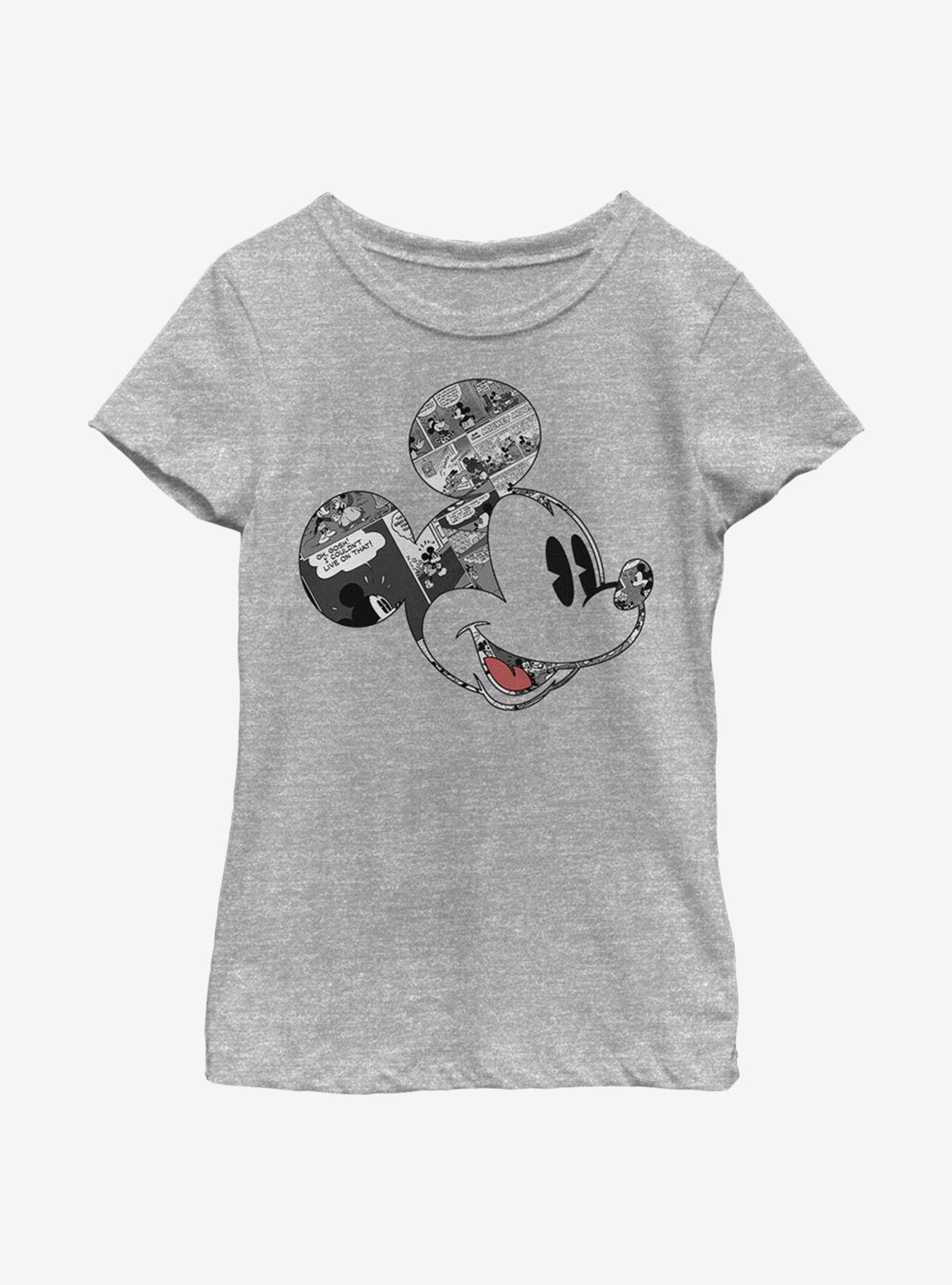 Disney Mickey Mouse Comic Mouse Youth Girls T-Shirt, , hi-res