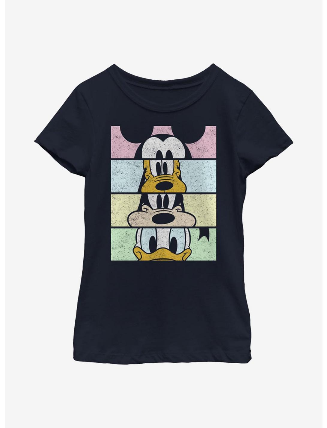 Disney Mickey Mouse Crew Youth Girls T-Shirt, NAVY, hi-res