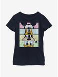 Disney Mickey Mouse Crew Youth Girls T-Shirt, NAVY, hi-res