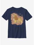 Disney Lady And The Tramp Lady Strut Youth T-Shirt, NAVY, hi-res