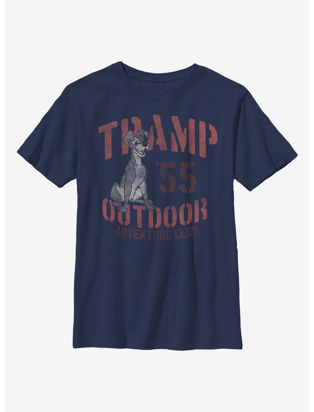 Disney Lady And The Tramp Outdoor Tramp Youth T-Shirt, NAVY, hi-res