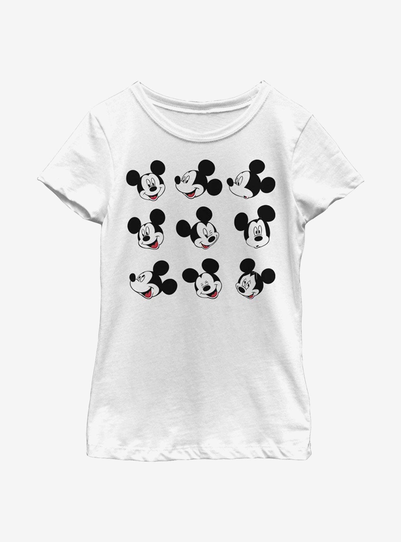 Disney Mickey Mouse Expression Box Up Youth Girls T-Shirt, , hi-res