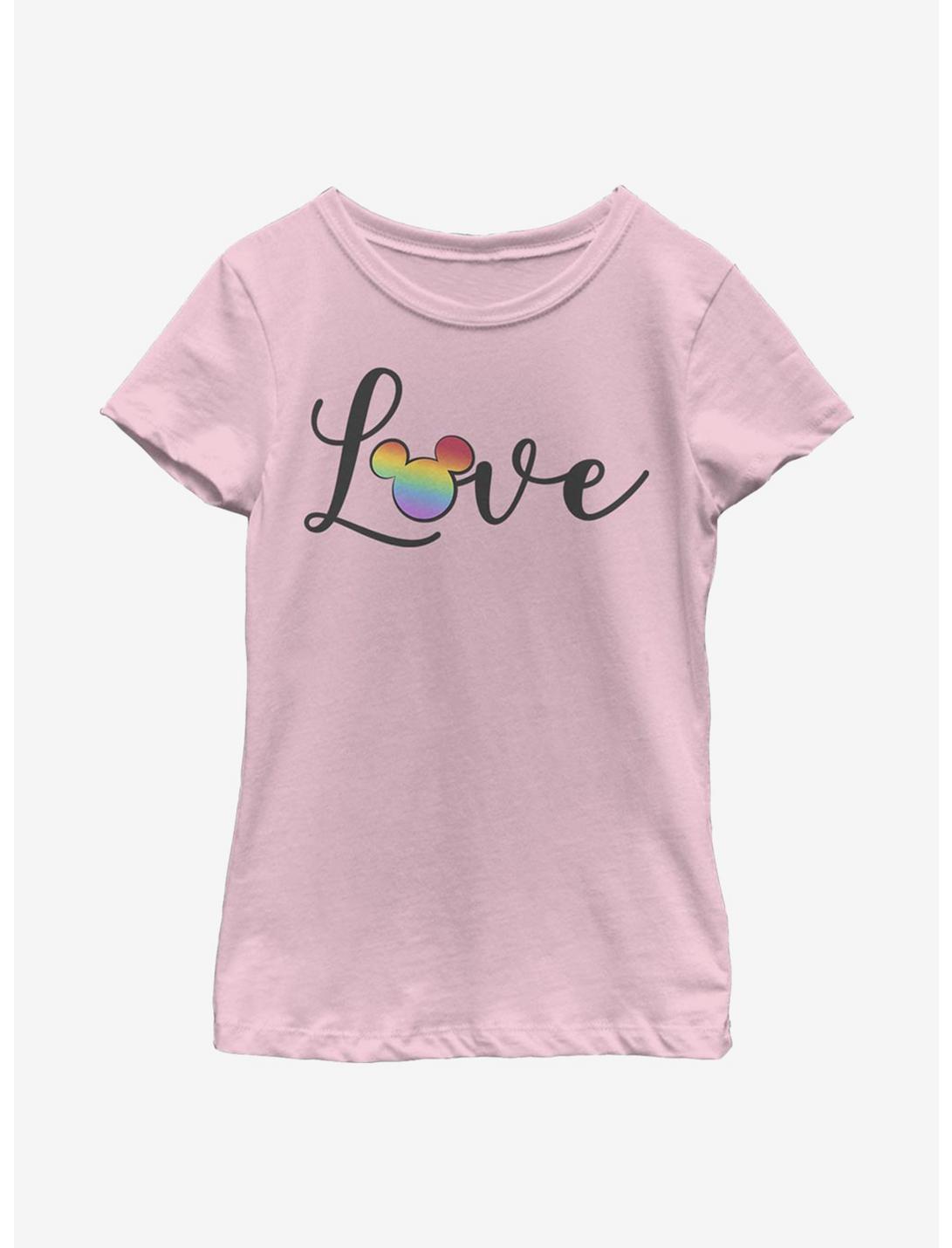 Disney Mickey Mouse Love And Disney Youth Girls T-Shirt, PINK, hi-res