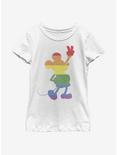 Disney Mickey Mouse Love Is Love Pride Mickey Youth Girls T-Shirt, WHITE, hi-res