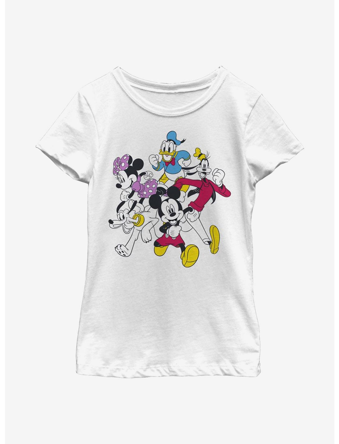 Disney Mickey Mouse And Friends Youth Girls T-Shirt, WHITE, hi-res