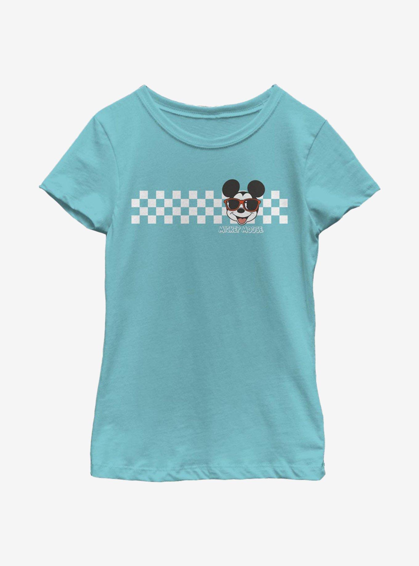 Disney Mickey Mouse Checkers Youth Girls T-Shirt, , hi-res