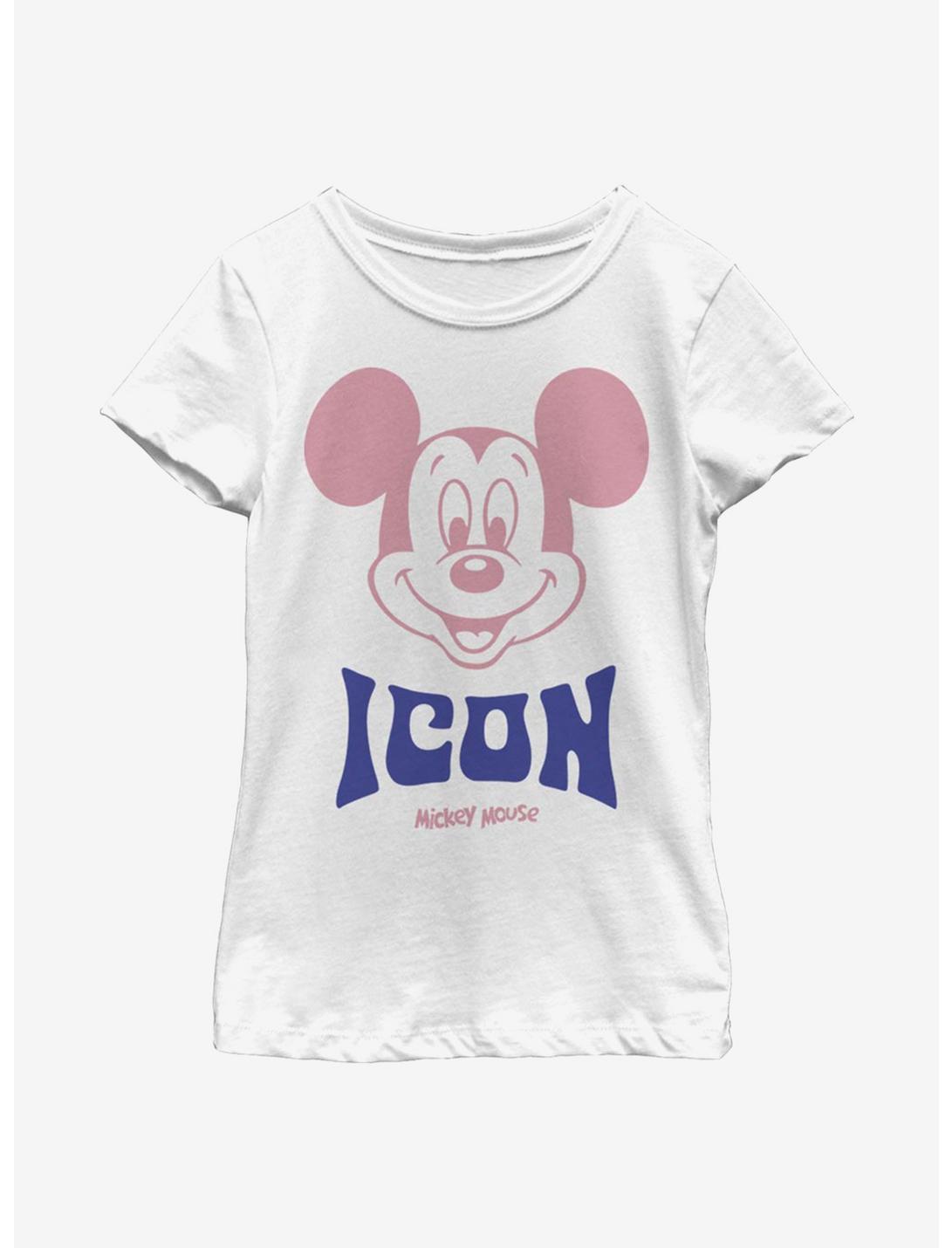 Disney Mickey Mouse Icon Youth Girls T-Shirt, WHITE, hi-res