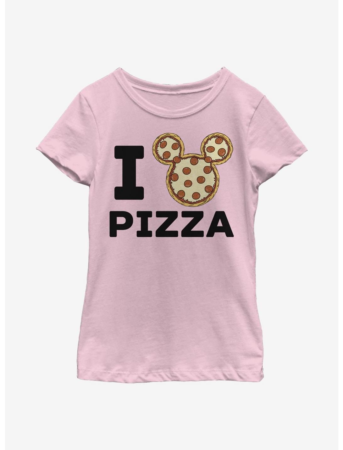 Disney Mickey Mouse Pizza Youth Girls T-Shirt, PINK, hi-res