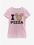 Disney Mickey Mouse Pizza Youth Girls T-Shirt, PINK, hi-res