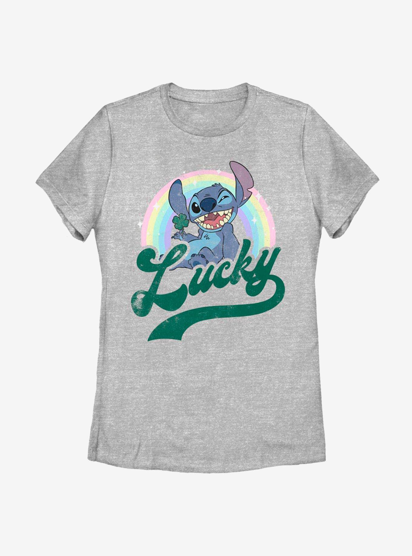 Disney Lilo And Stitch Lucky Rainbow Womens T-Shirt, , hi-res
