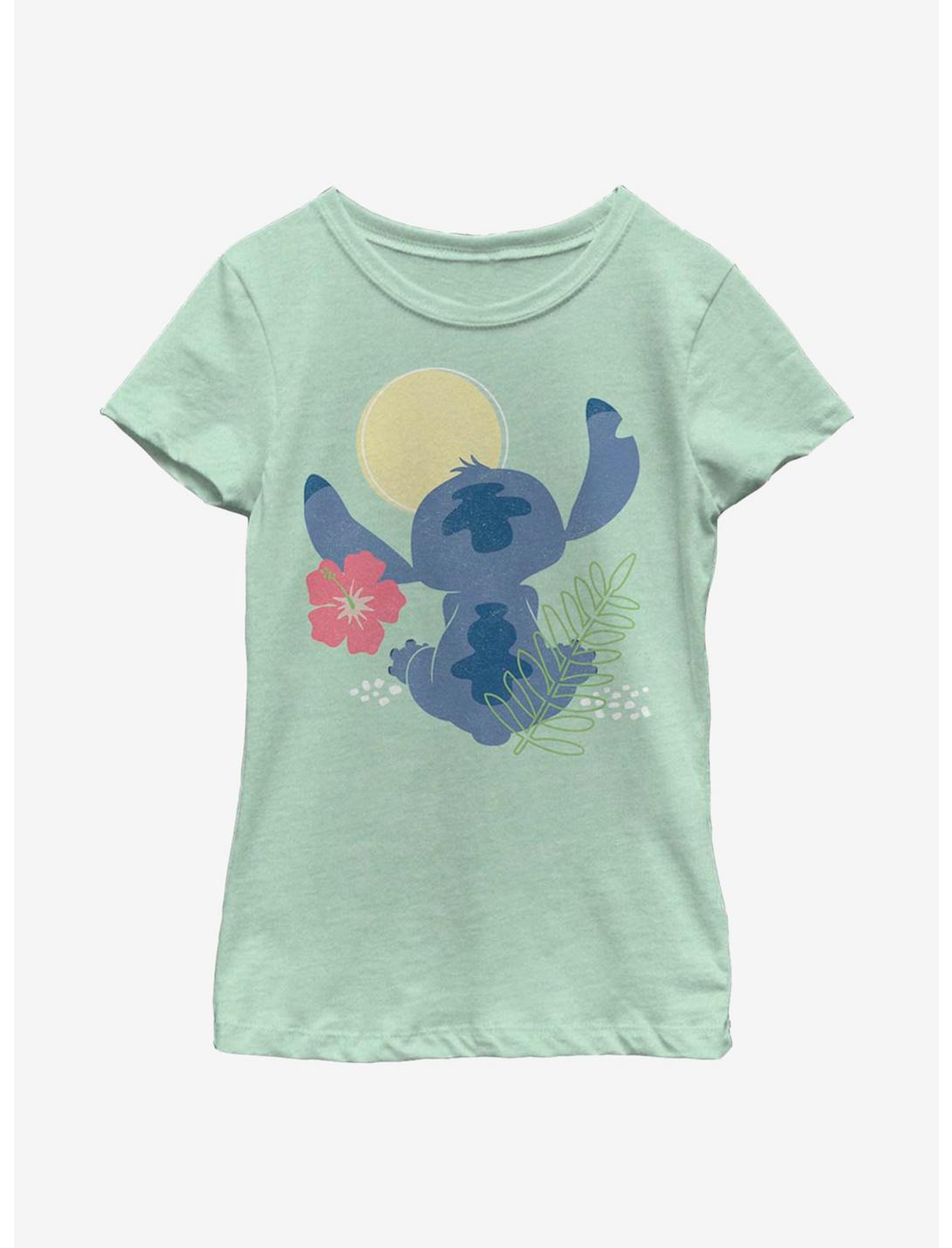 Disney Lilo And Stitch Minimal Stitch Youth Girls T-Shirt, MINT, hi-res