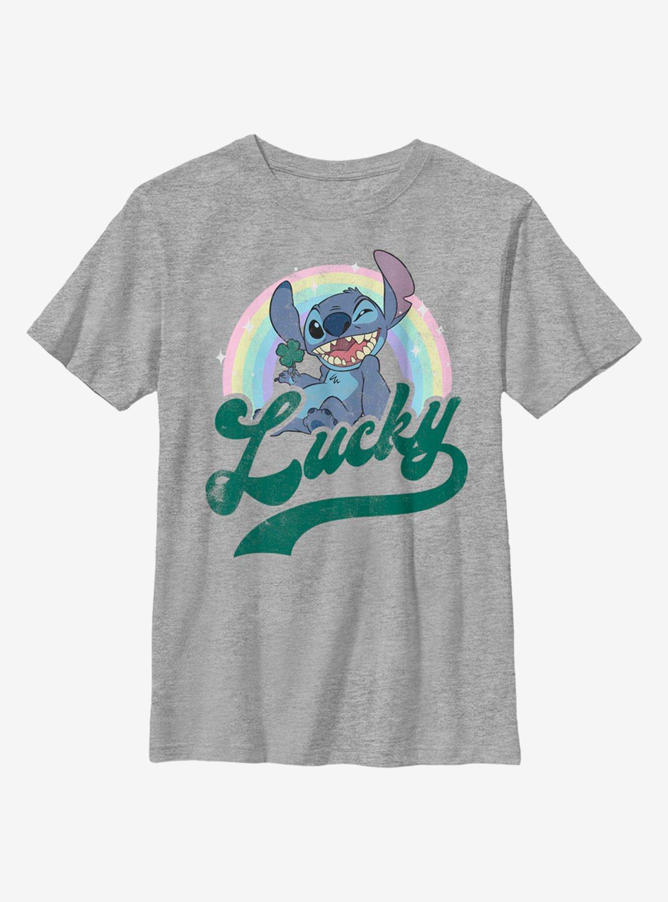 Disney Lilo And Stitch Lucky Rainbow Youth T-Shirt, , hi-res
