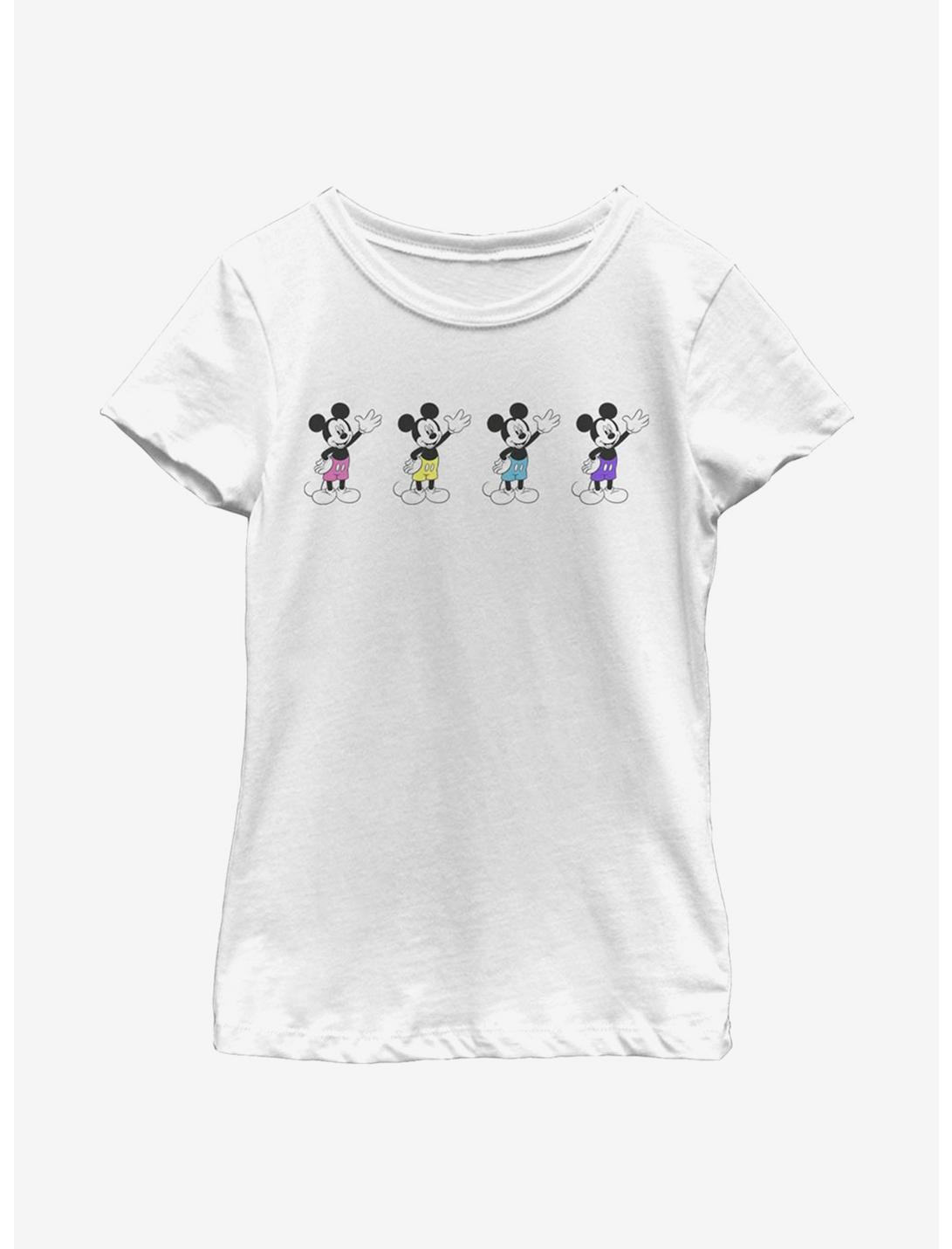 Disney Mickey Mouse Neon Pants Youth Girls T-Shirt, WHITE, hi-res