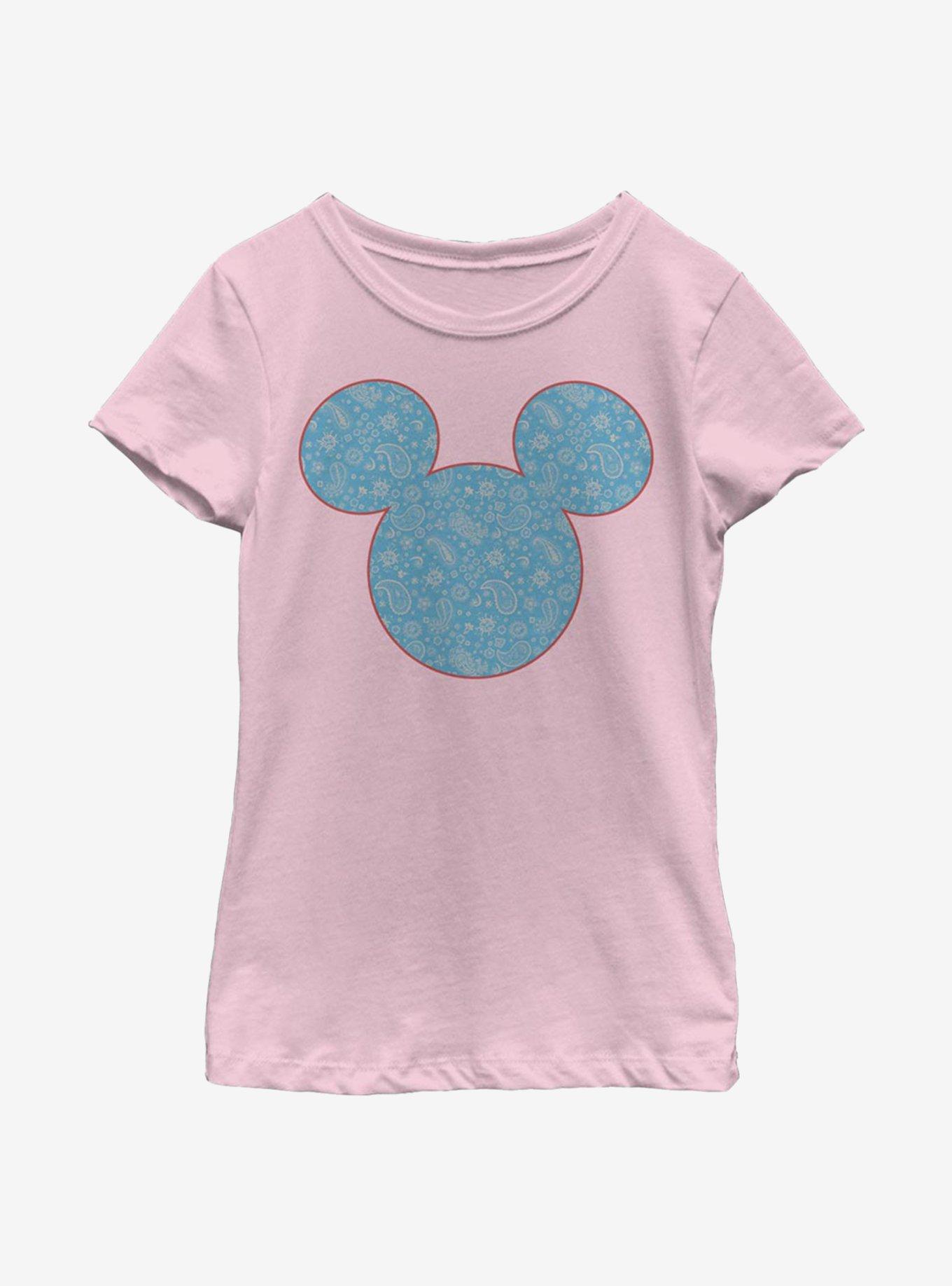 Disney Mickey Mouse Americana Paisley Youth Girls T-Shirt, , hi-res