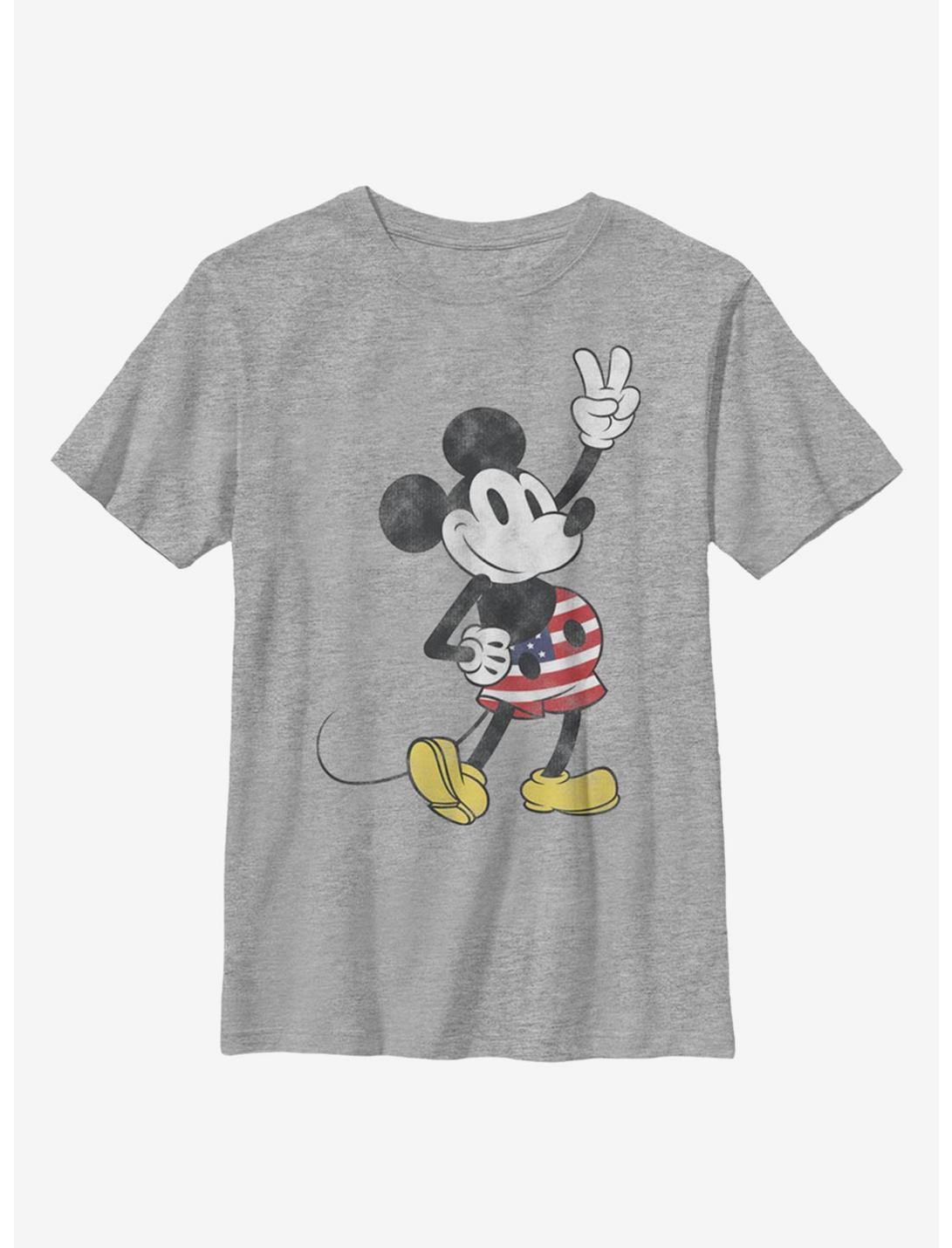 Disney Mickey Mouse American Mouse Youth T-Shirt, ATH HTR, hi-res