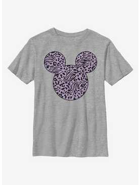 Disney Mickey Mouse Animal Print Fill Youth T-Shirt, , hi-res