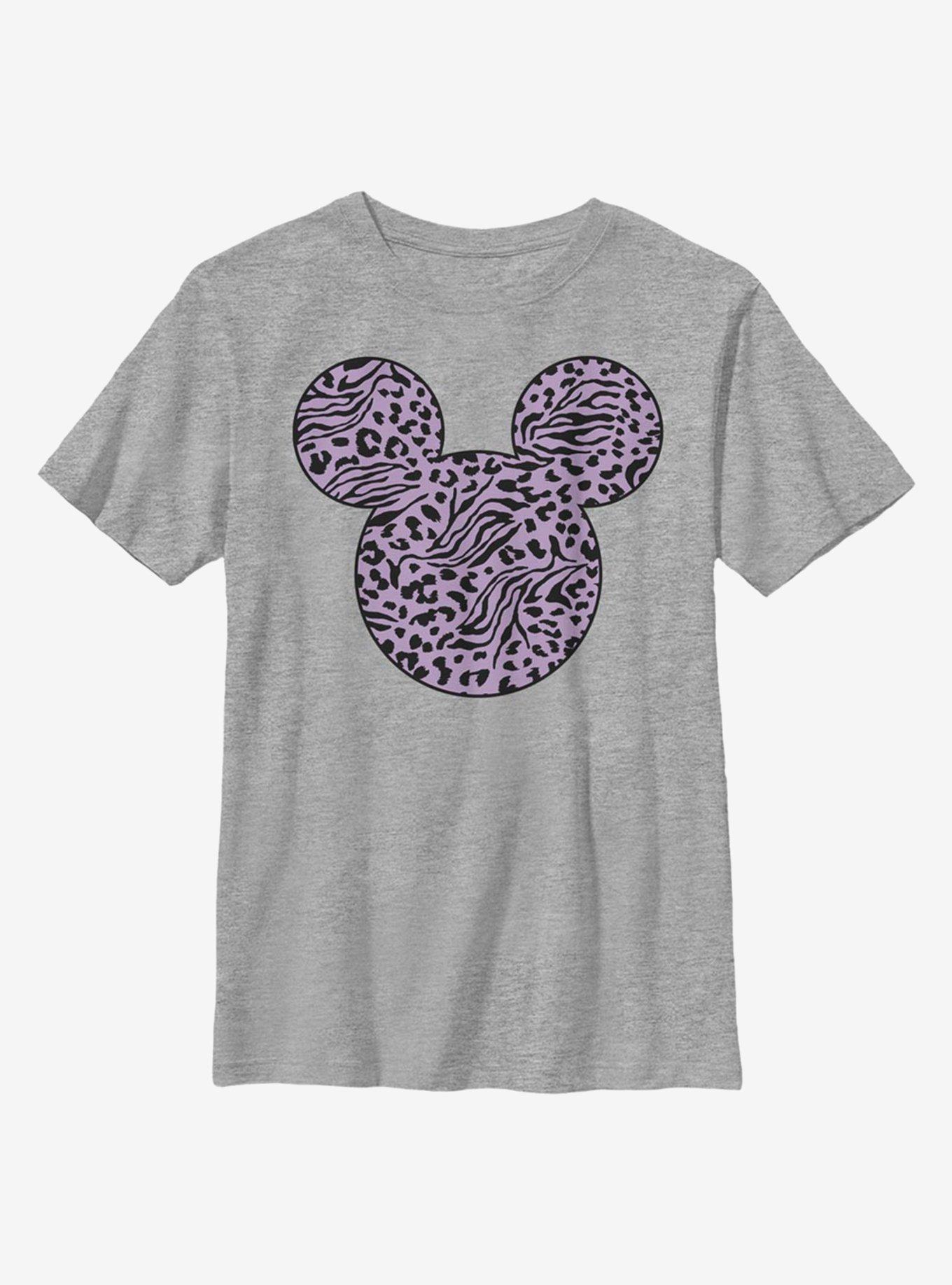Disney Mickey Mouse Animal Print Fill Youth T-Shirt, , hi-res