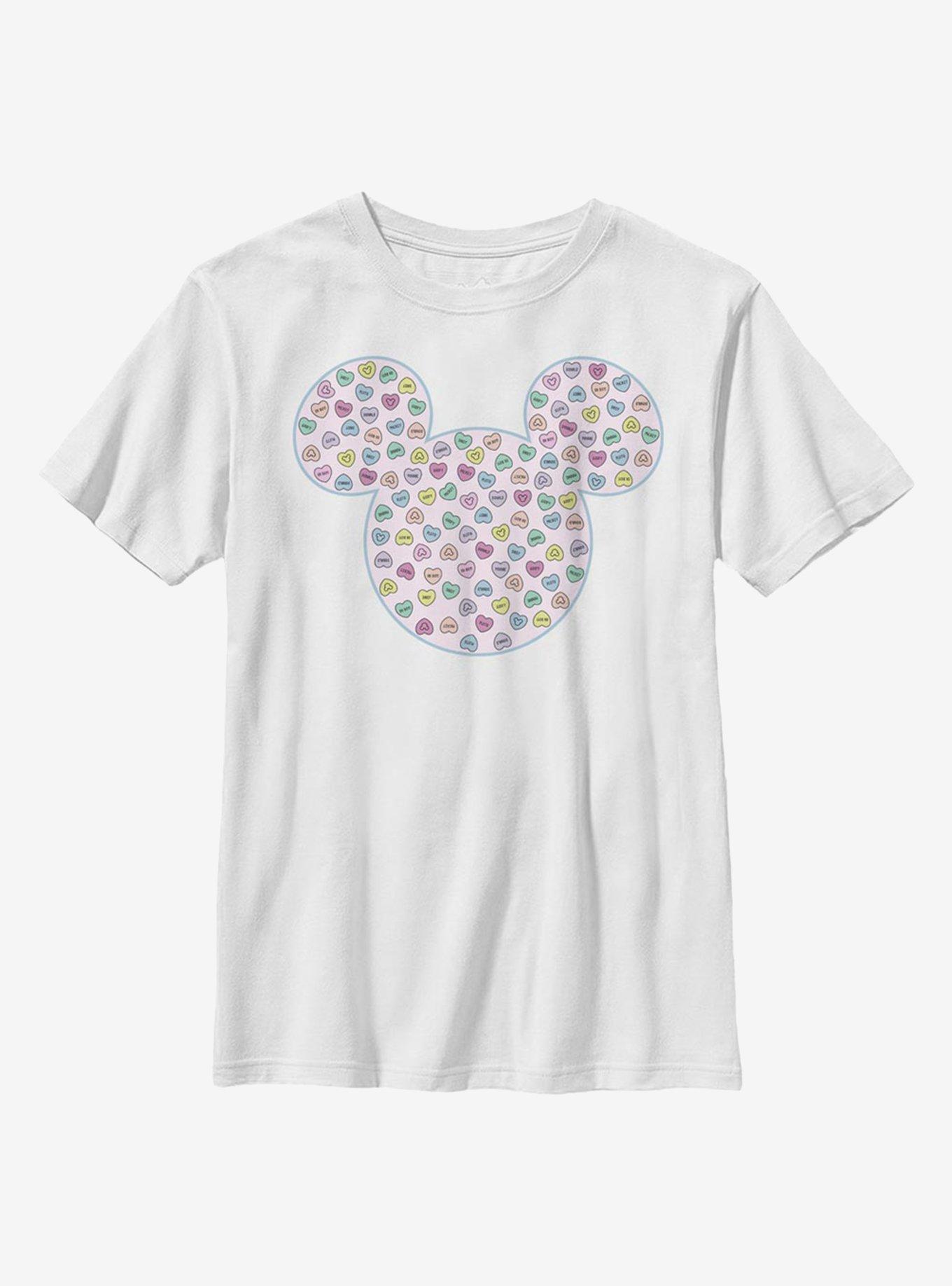 Disney Mickey Mouse Candy Ears Youth T-Shirt, WHITE, hi-res