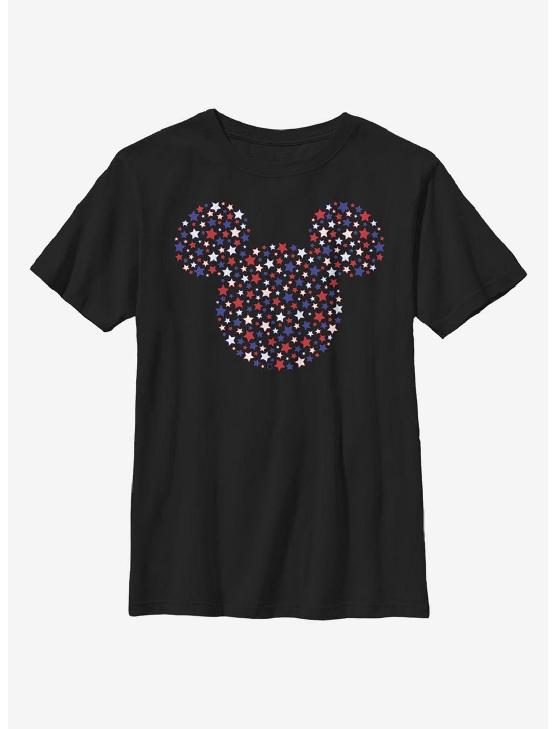 Disney Mickey Mouse Stars And Ears Youth T-Shirt, BLACK, hi-res