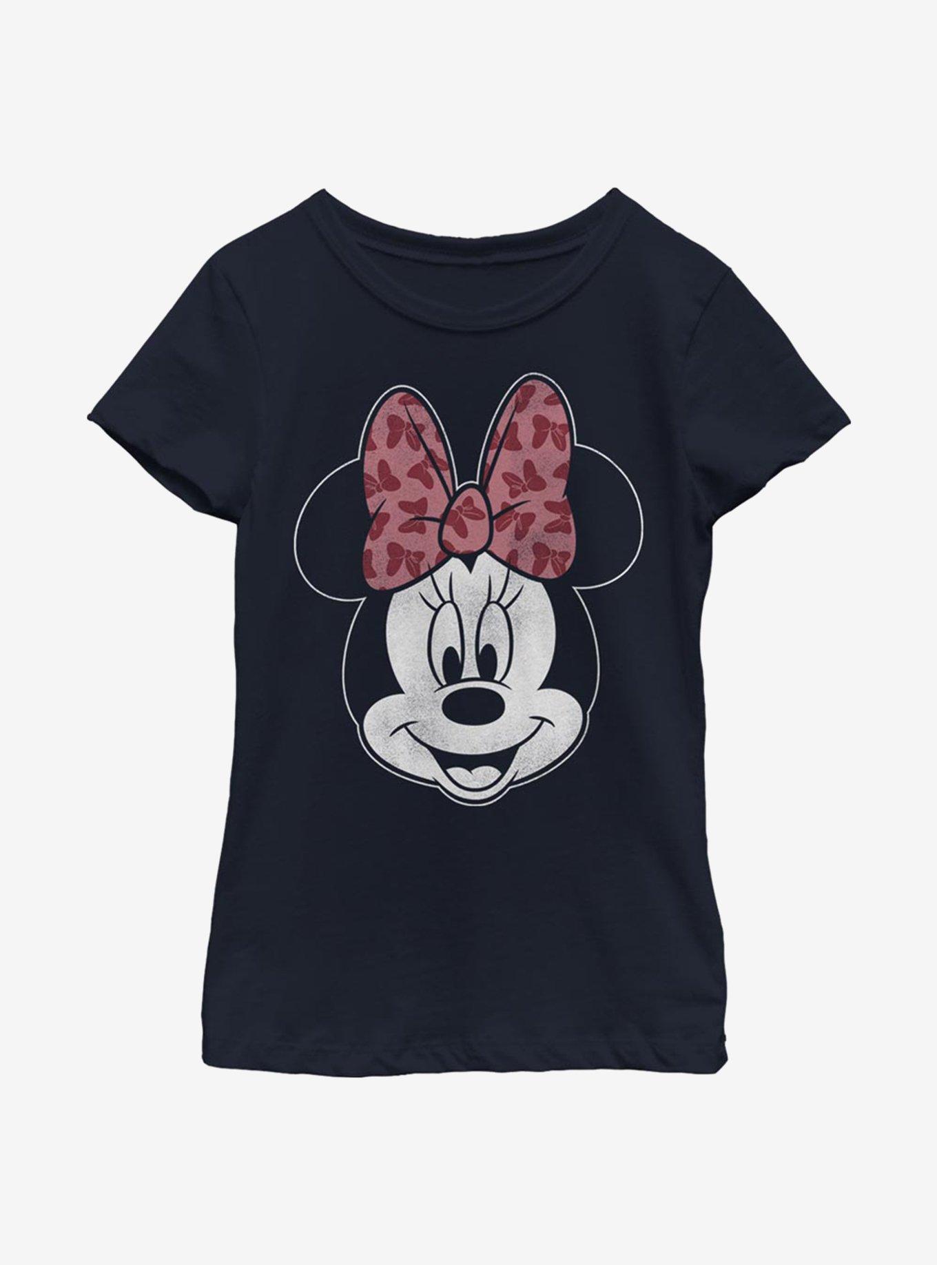 Disney Minnie Mouse Modern Minnie Inverse Youth Girls T-Shirt, NAVY, hi-res