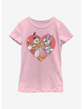 Disney Donald Duck And Daisy Love Youth Girls T-Shirt, , hi-res