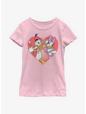 Disney Donald Duck And Daisy Love Youth Girls T-Shirt, , hi-res