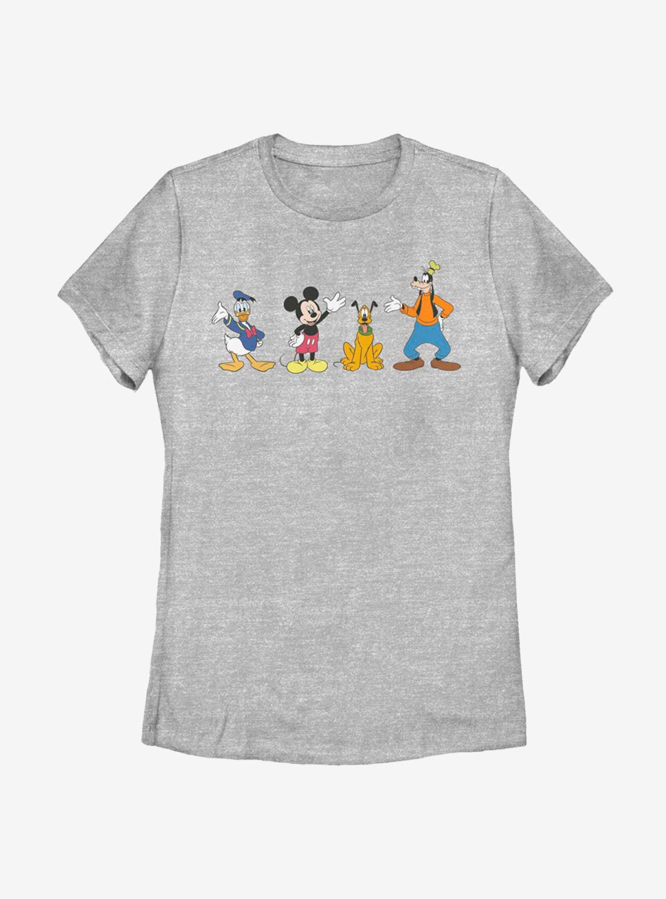 Disney Mickey Mouse Fab Four Womens T-Shirt, ATH HTR, hi-res