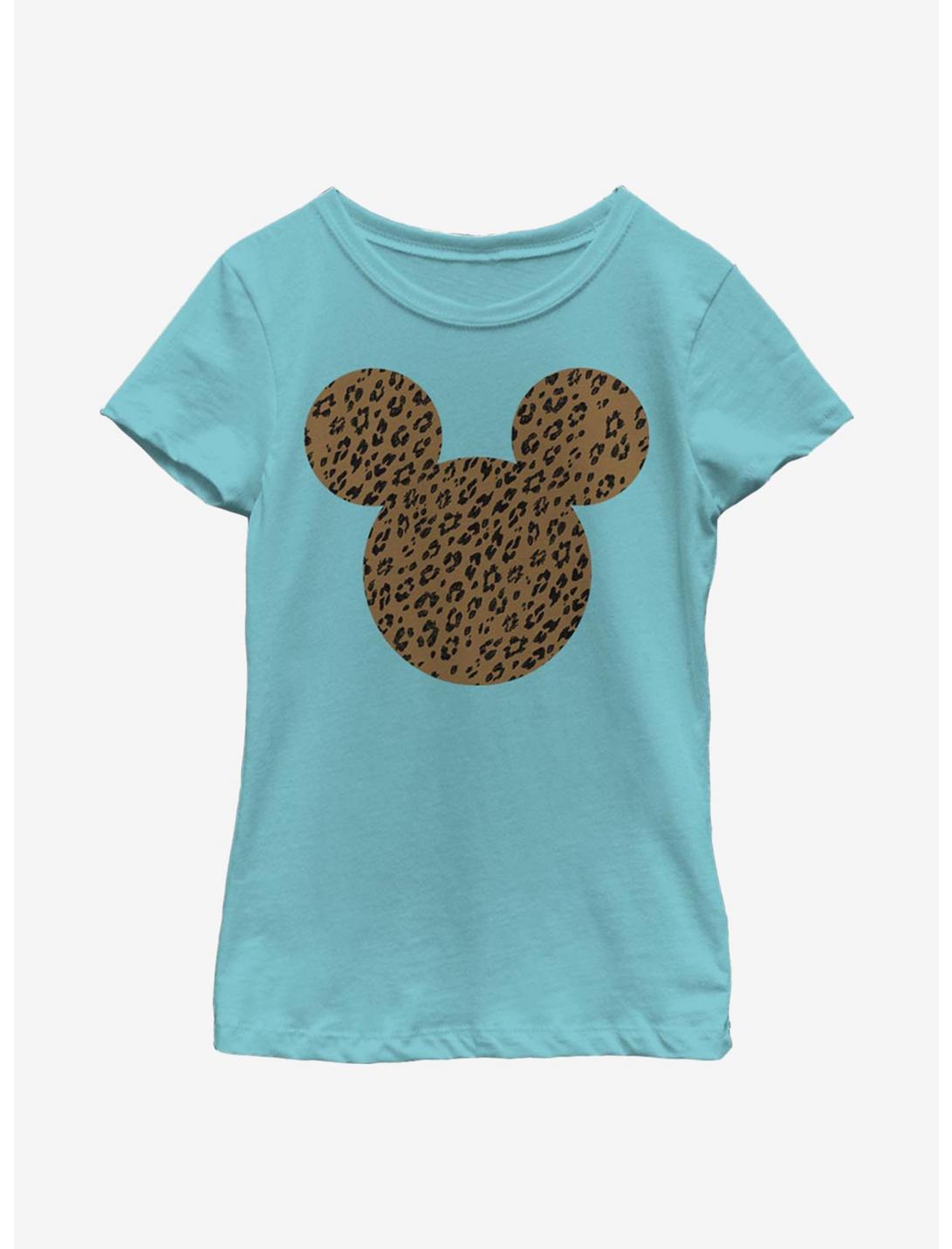 Disney Mickey Mouse Cheetah Mouse Youth Girls T-Shirt, TAHI BLUE, hi-res