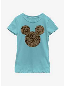 Disney Mickey Mouse Cheetah Mouse Youth Girls T-Shirt, , hi-res
