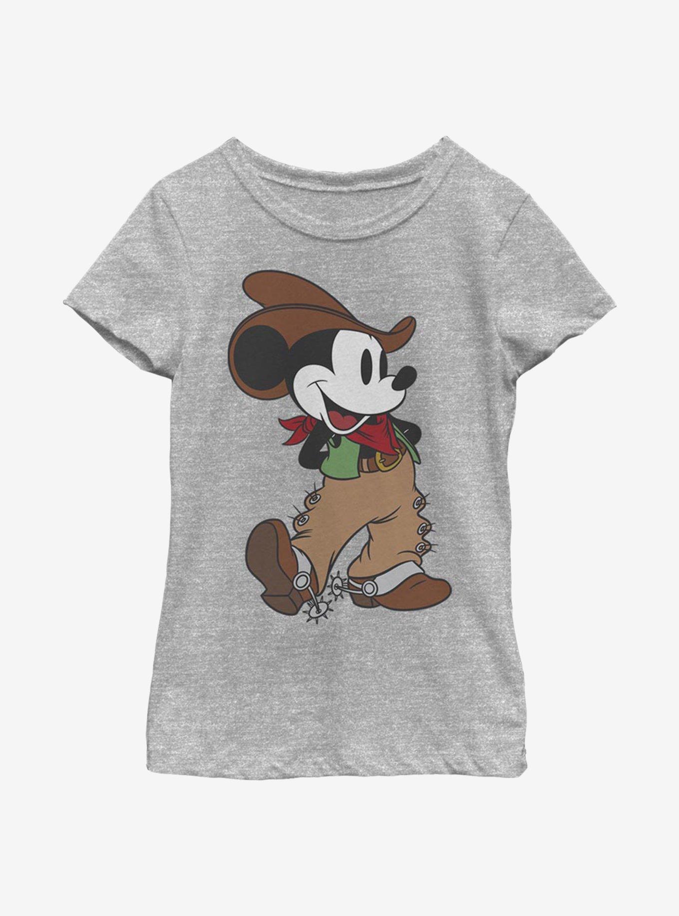 Disney Mickey Mouse Cowboy Mickey Youth Girls T-Shirt, , hi-res