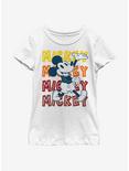 Disney Mickey Mouse Hipster Mickey Youth Girls T-Shirt, WHITE, hi-res