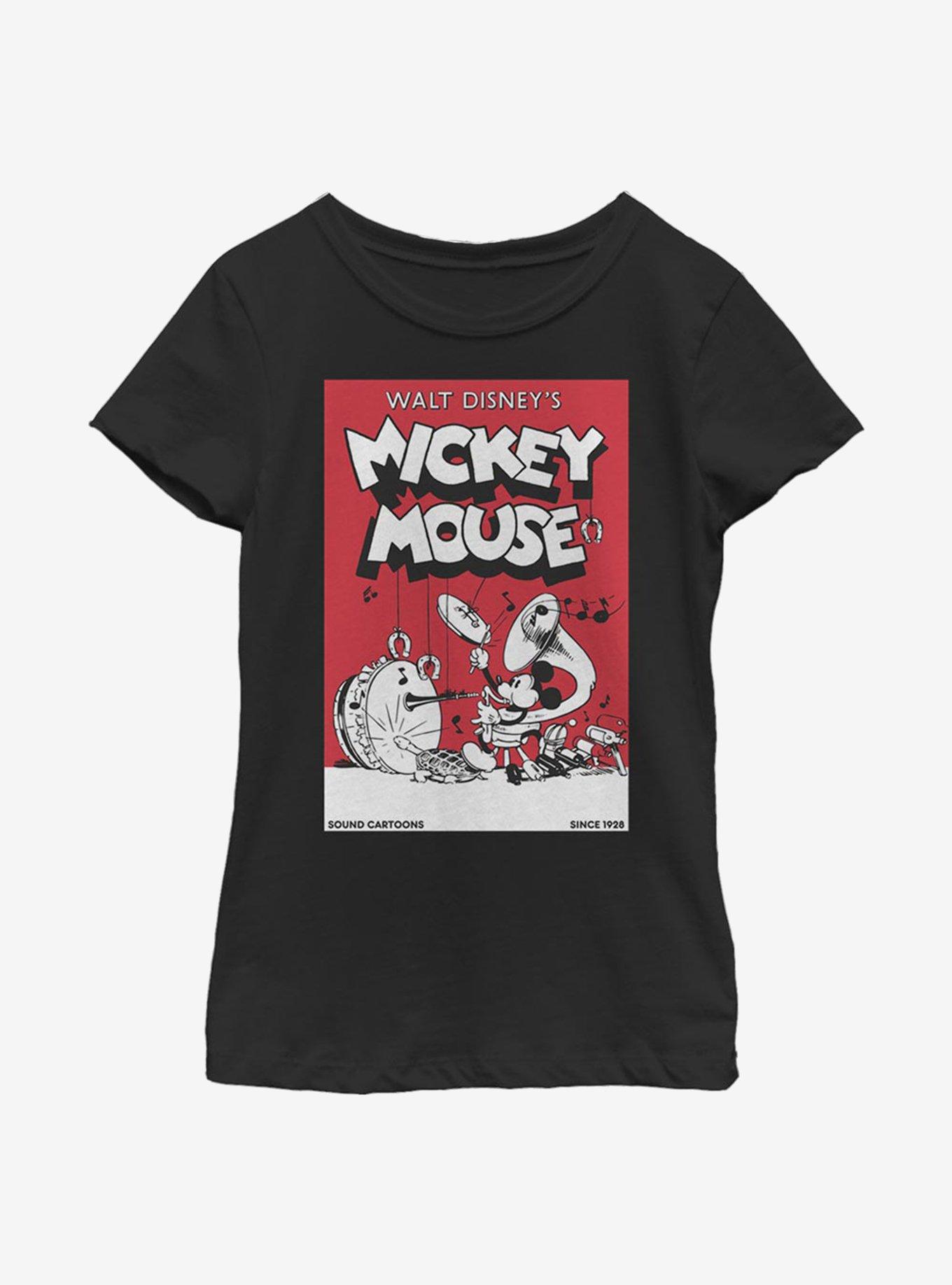 Disney Mickey Mouse Band Comic Youth Girls T-Shirt, , hi-res