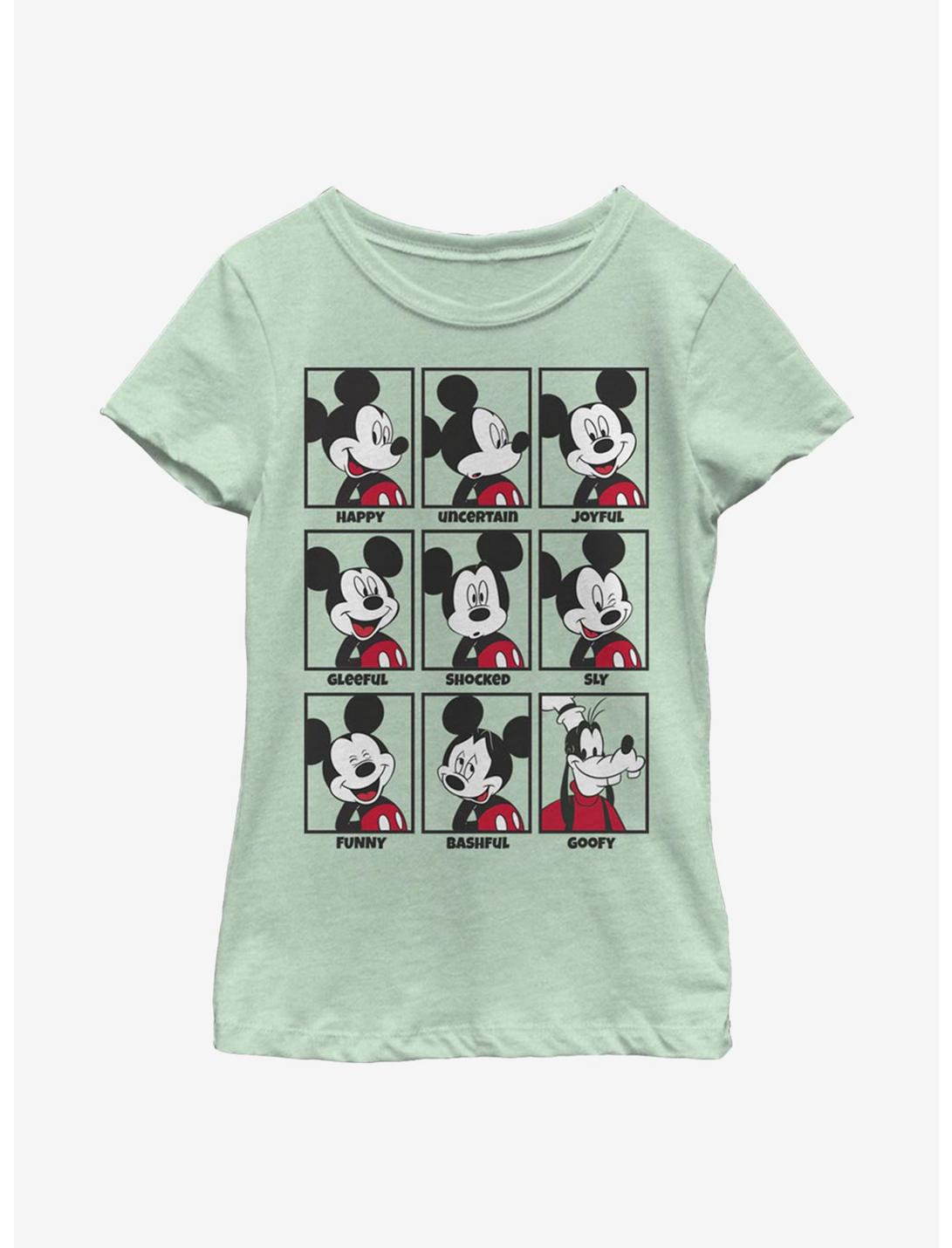 Disney Mickey Mouse Mood Youth Girls T-Shirt, MINT, hi-res