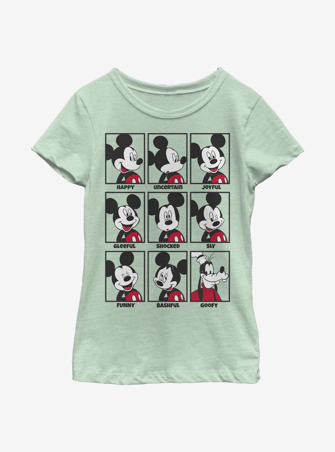 Disney Mickey Mouse Mood Youth Girls T-Shirt, MINT, hi-res