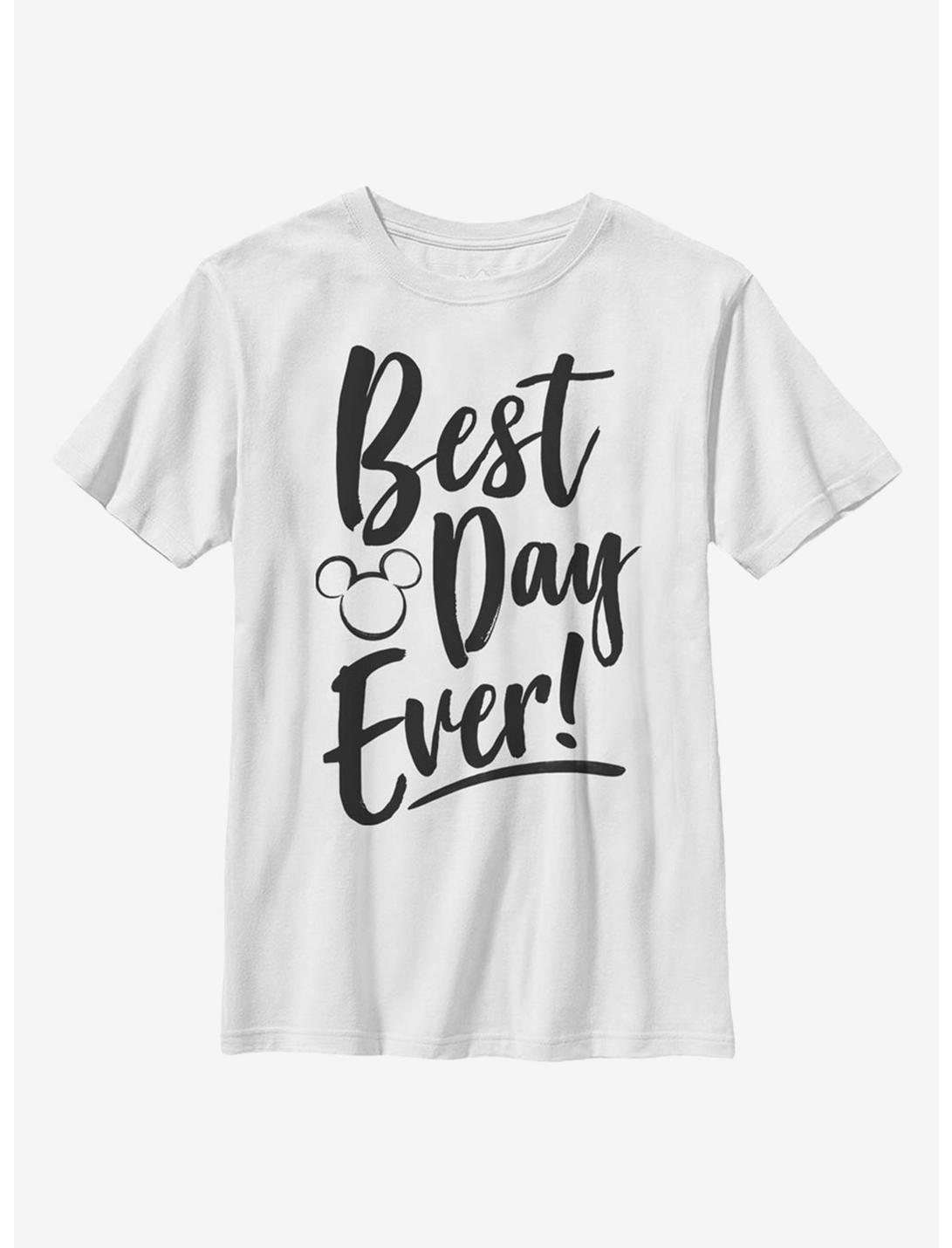 Disney Mickey Mouse Best Day Youth T-Shirt, WHITE, hi-res