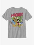 Disney Mickey Mouse Funky Bunch Youth T-Shirt, ATH HTR, hi-res