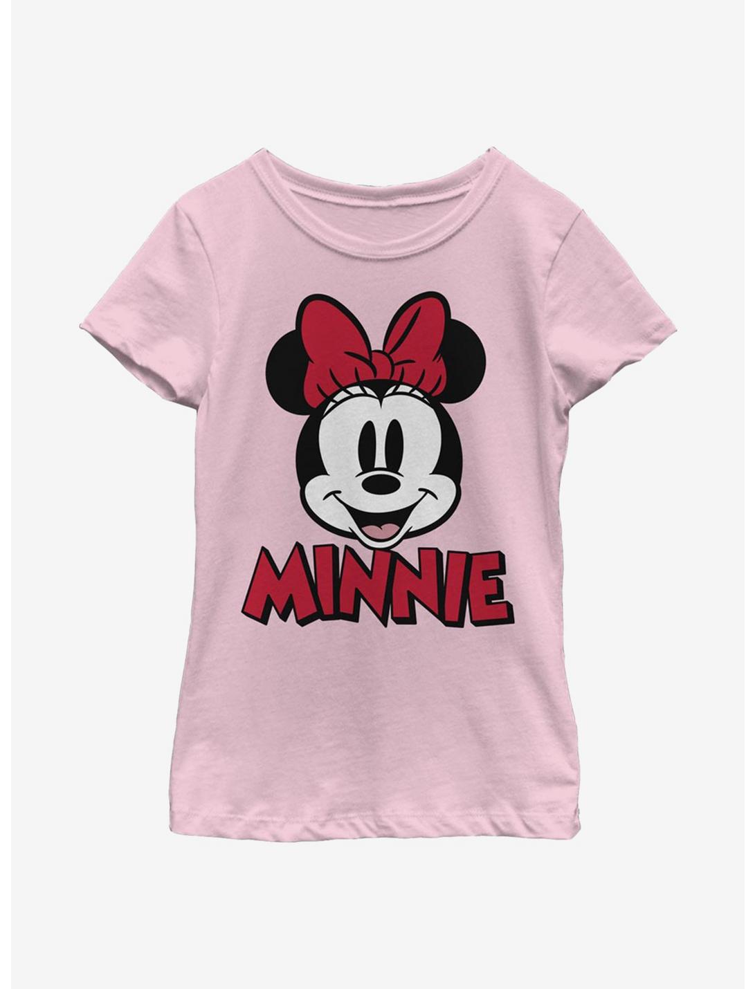 Disney Minnie Mouse Classic Patch Youth Girls T-Shirt, PINK, hi-res