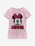 Disney Minnie Mouse Classic Patch Youth Girls T-Shirt, PINK, hi-res
