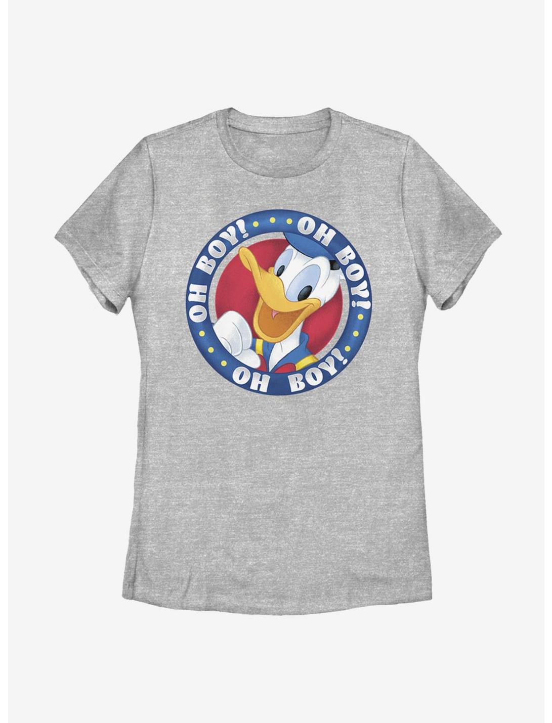 Disney Donald Duck Oh Boy Donald Womens T-Shirt, ATH HTR, hi-res