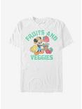 Disney Mickey Mouse Fruits And Veggies T-Shirt, WHITE, hi-res